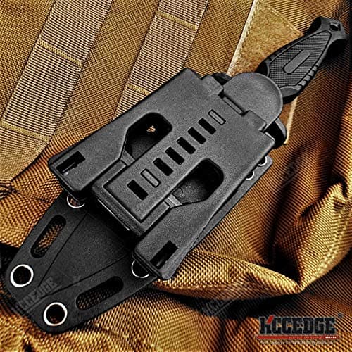 9" Tactical Survival Knife with Molle Sheath Camping Gear