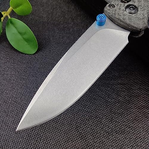 Thumb Open EDC Folding Knife, S30V 2.7'' Blade, Carbon Fiber Handle, Gift for Men