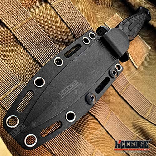 9" Tactical Survival Knife with Molle Sheath Camping Gear