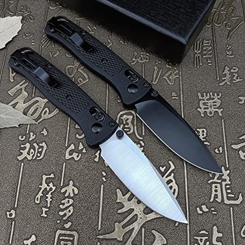 Axis Lock Mini EDC Knife, 8Cr13MoV 2.7" Blade, White Grivory Handle (Thumb Open)