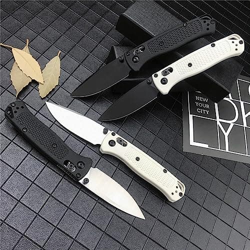 Mini Bugout EDC Pocket Knife - Black Blade, Belt Clip, Axis Lock