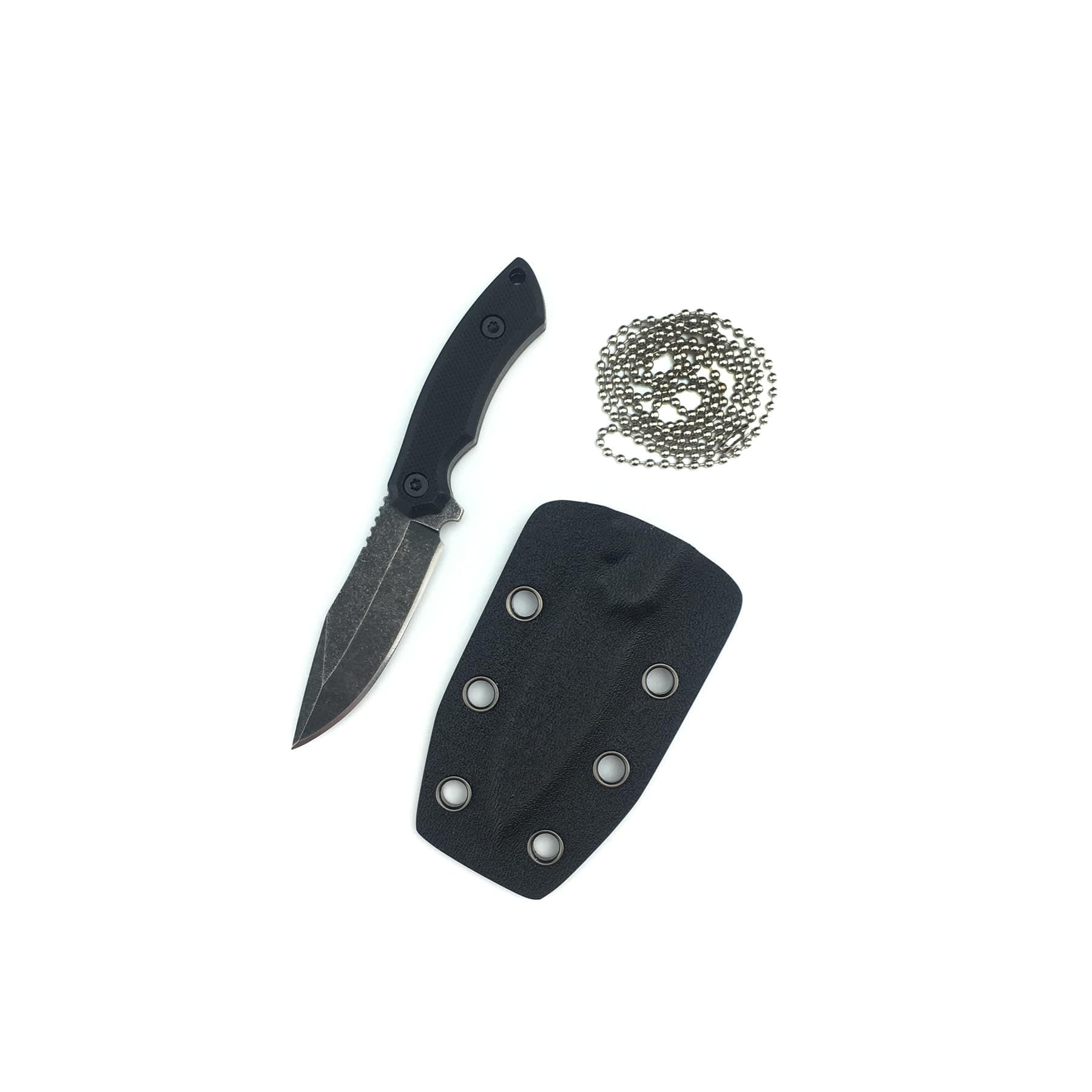 Compact Fixed Blade Tactical Neck Knife for Outdoor Activities