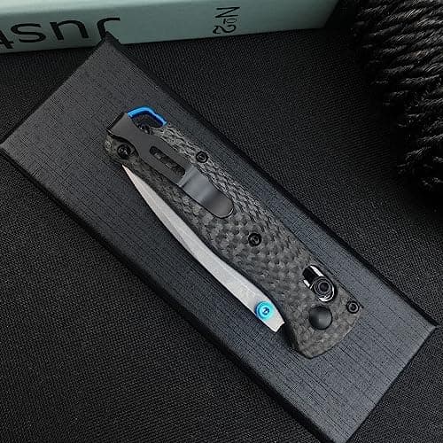 Thumb Open EDC Folding Knife, S30V 2.7'' Blade, Carbon Fiber Handle, Gift for Men