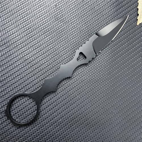 HUAAO 6.7 Inch SOCP 440C Fixed Blade Dagger with Kydex Sheath