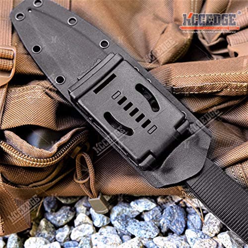Tactical Survival Knife with Kydex Sheath and G10 Handle