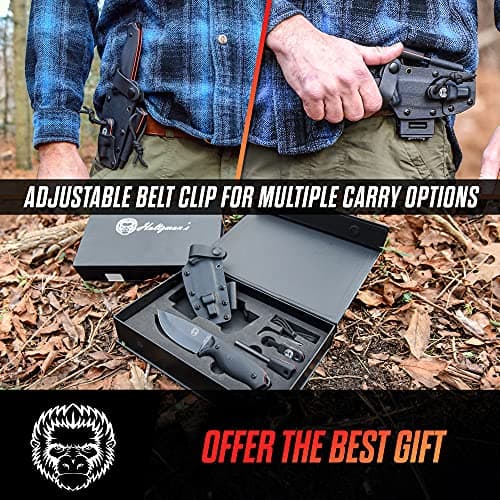 Holtzman's Gorilla Bloodline Full Tang Survival Knife with Kydex Sheath