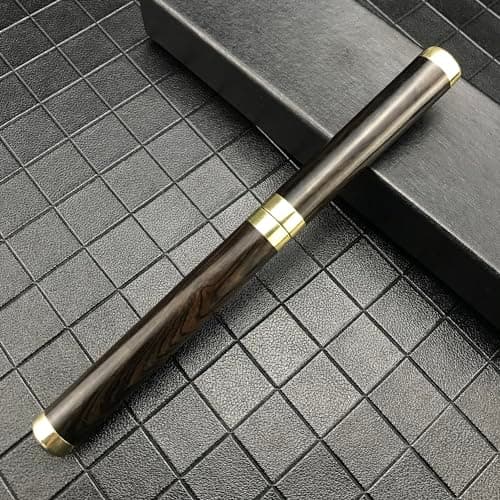 Damascus Tanto Knife, 6.3 Inch Fixed Blade, Mini Katana, Ebony Handle