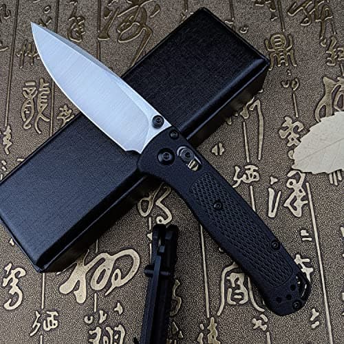 Axis Lock Mini EDC Knife, 8Cr13MoV 2.7" Blade, White Grivory Handle (Thumb Open)