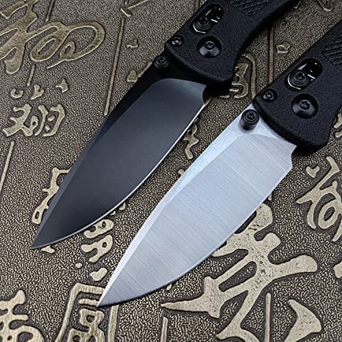 Axis Lock Mini EDC Knife, 8Cr13MoV 2.7" Blade, White Grivory Handle (Thumb Open)