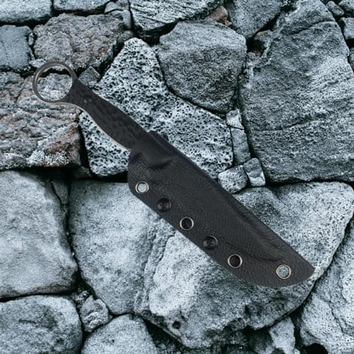 HUAAO 8.23 Tactical Knife with Kydex Sheath, 3.46 Full Tang Blade for EDC, Camping, Hunting, and Fishing