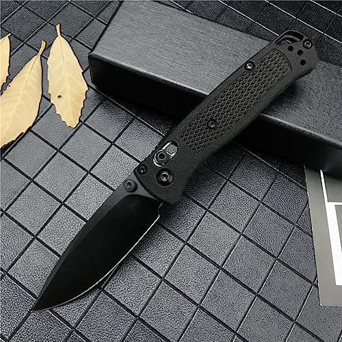 Mini Bugout EDC Pocket Knife - Black Blade, Belt Clip, Axis Lock