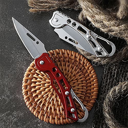 2-Pack Tactical Pocket Knives, Super Sharp 2.2 Inch Blade, Ideal for Camping & Survival Activities