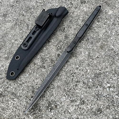 CPM-S45VN Black Stainless Steel Blade Fixed Blade Knife (G10 Handle)
