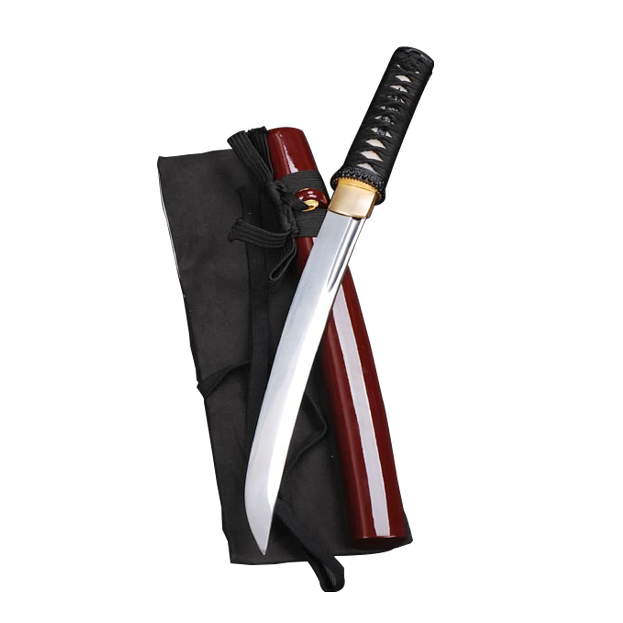 Full Tang Unokubitsukuri Carbon Steel Japanese Samurai Tanto Sword