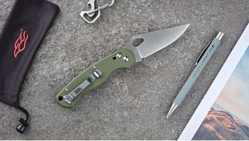 Ganzo G729-GR Green Folding Pocket Knife, 440C Blade, Ergonomic Handle, Outdoor Essential