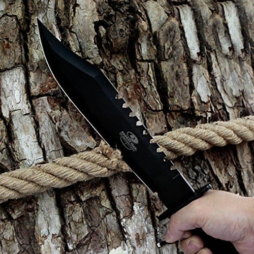 Mossy Oak 15-inch Survival Bowie & Folding Hunting Knife, Sheath Included, Tactical Knife for Camping, Hunting, Outdoor