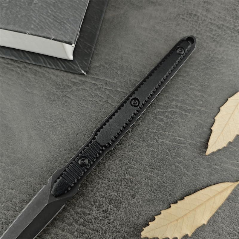Cool 4.9" Kydex Sheath Fixed Blade Knife for Men Best EDC Camping Tool (BLACK)