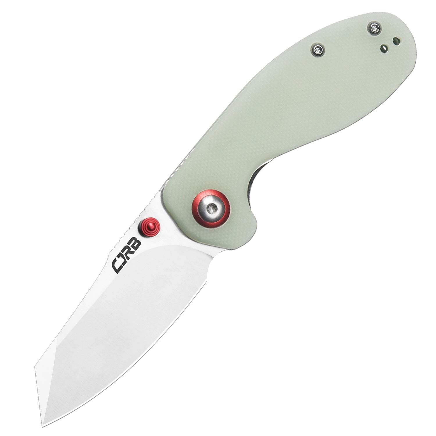 CJRB Maileah G10 Handle Folding Knife, 2.39" AR-RPM9 Blade, Natural Green for Men Outdoor Survival