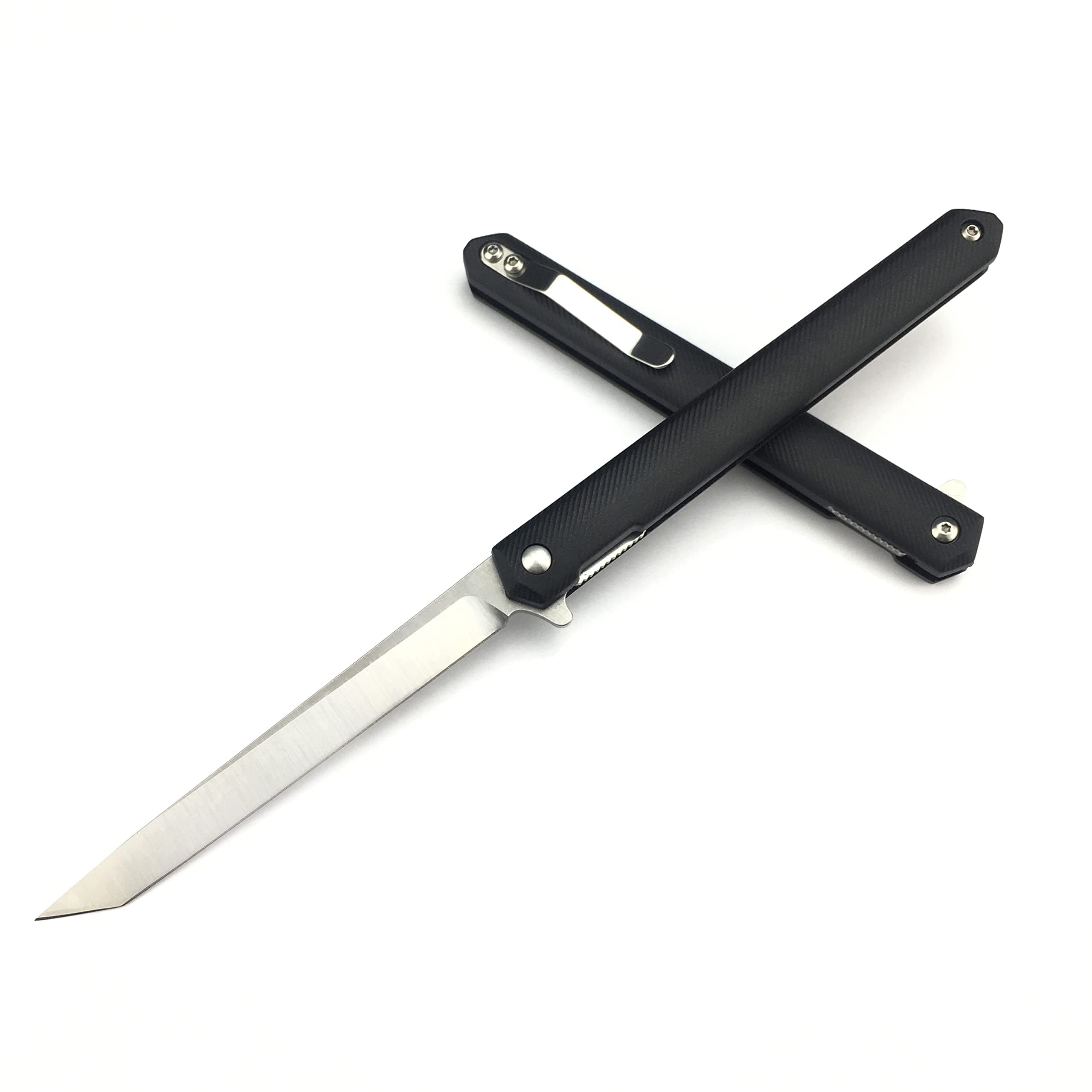 HUAAO Slim 7.95" Gentleman's Flip Knife for EDC, Camping, Fishing, Hiking