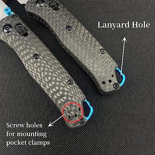 HUAAO Mini Bugout Knife, Axis Lock, 8Cr18MoV Blade, Carbon Fiber Handle, EDC Folding Knife for Camping