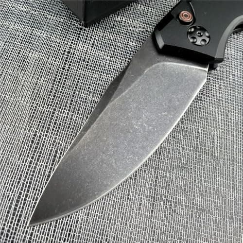9Cr13MoV Steel Blade T6 Aluminum Handle Survival Folding Knife, Black