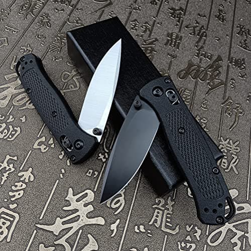 Axis Lock Mini EDC Knife, 8Cr13MoV 2.7" Blade, White Grivory Handle (Thumb Open)