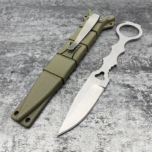 Tactical EDC Knife, Droppoint Blade, 6.5" Camp Knife, Hunting & Survival Tools