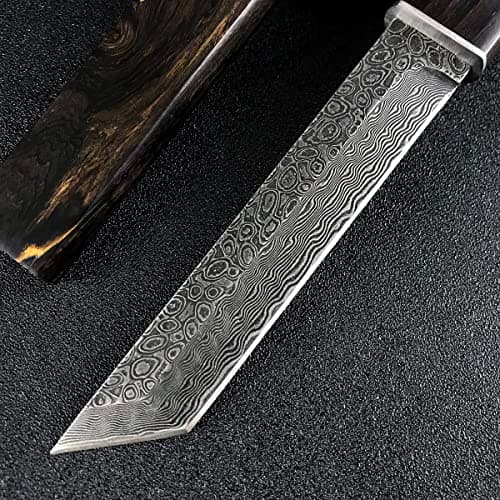 HUAAO 10.3’’ Japanese Style Katana for Camping and Hunting with VG10 Damascus Steel Blade and Ebony Handle
| HUAAO 10.3’’ Japanese Style Katana Ideal for Tactical Army and Survival with Fixed Blade
| HUAAO 10.3’’ Japanese Style Katana Perfect for Ca