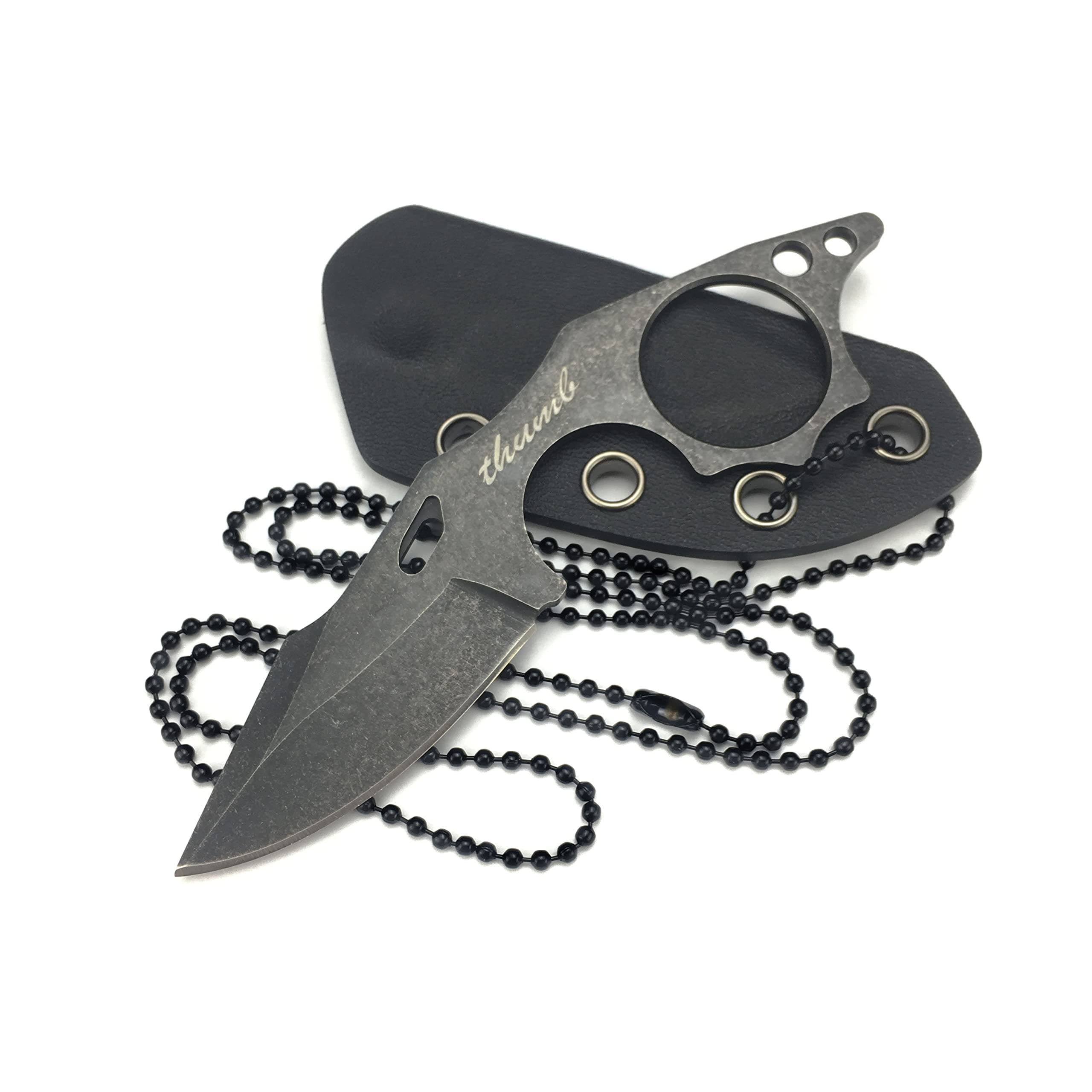 Small HUAAO Fixed Blade Knife for Camping: 4.9, 9Cr18MoV Steel, Full Tang Handle