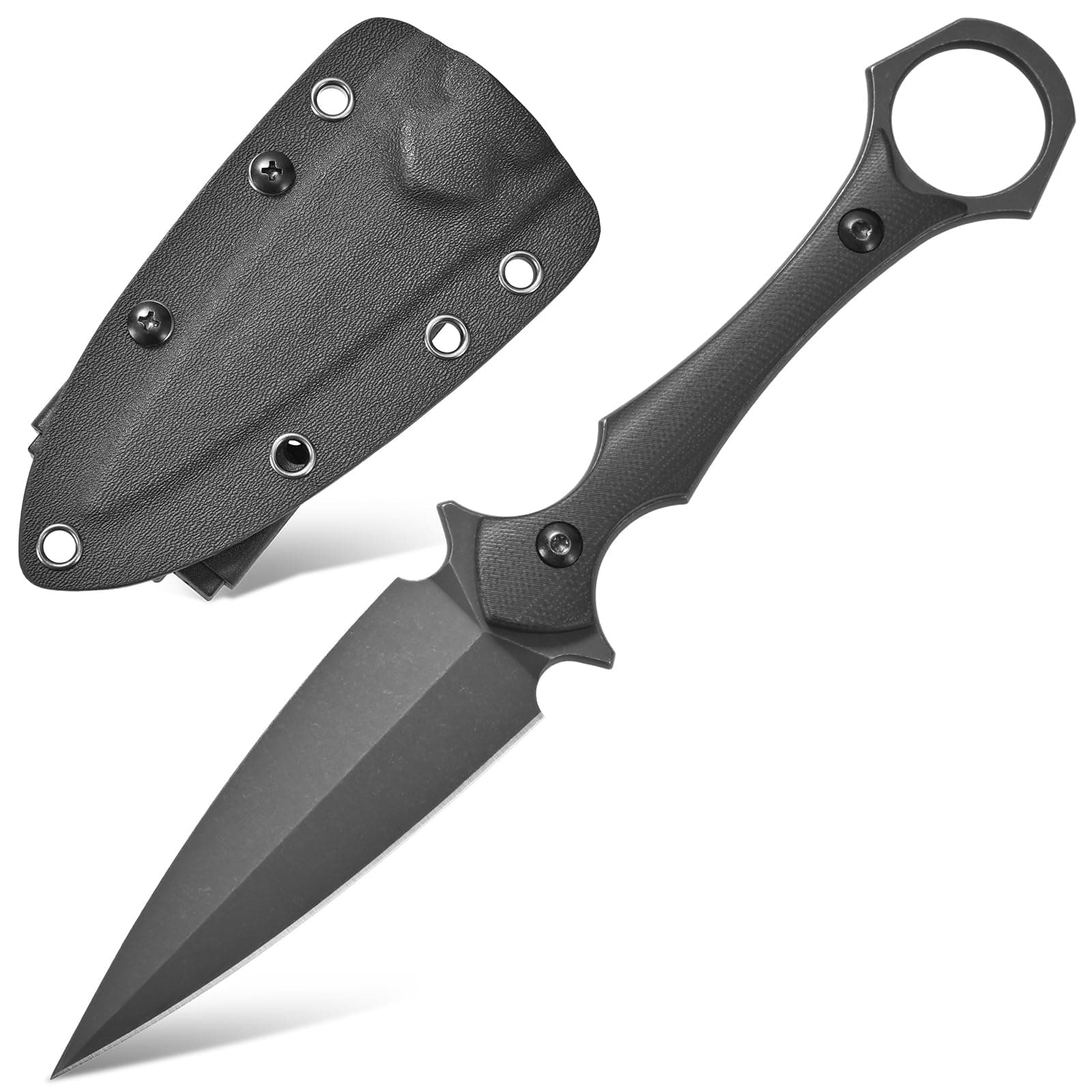Gtkii GTK292 Fixed Blade Knife: D2 Steel G10 Handle EDC Tool for Outdoor Adventure
