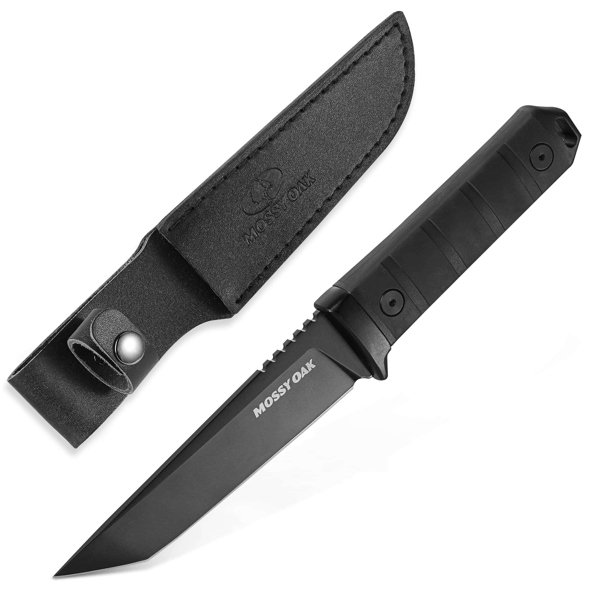 Mossy Oak 14C28N Full Tang Tanto Knife for Survival, Hunting, and Outdoor Use