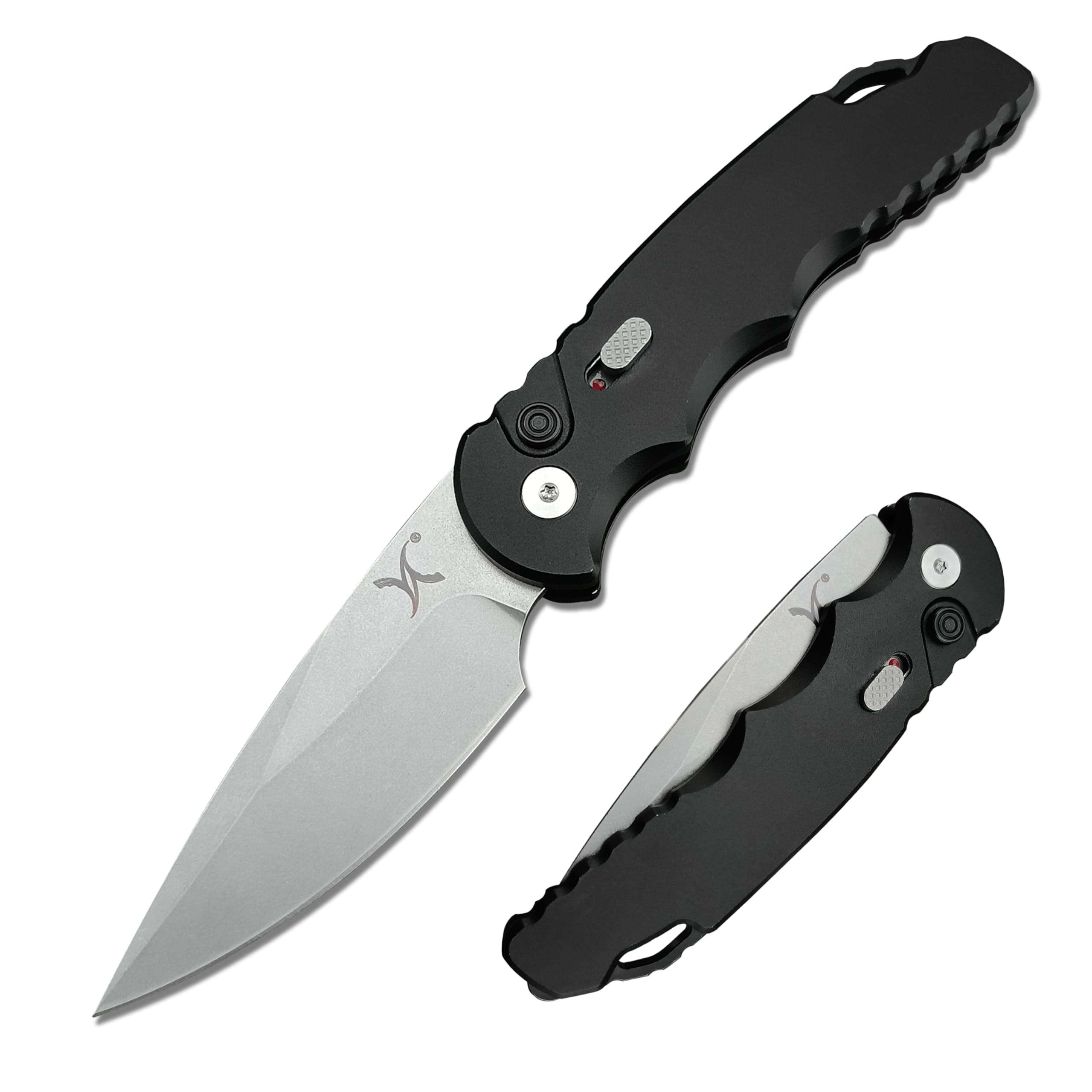 7.5” Assisted Opening Folding Pocket Knife with D2 Blade for EDC - Aluminum Alloy Handles
