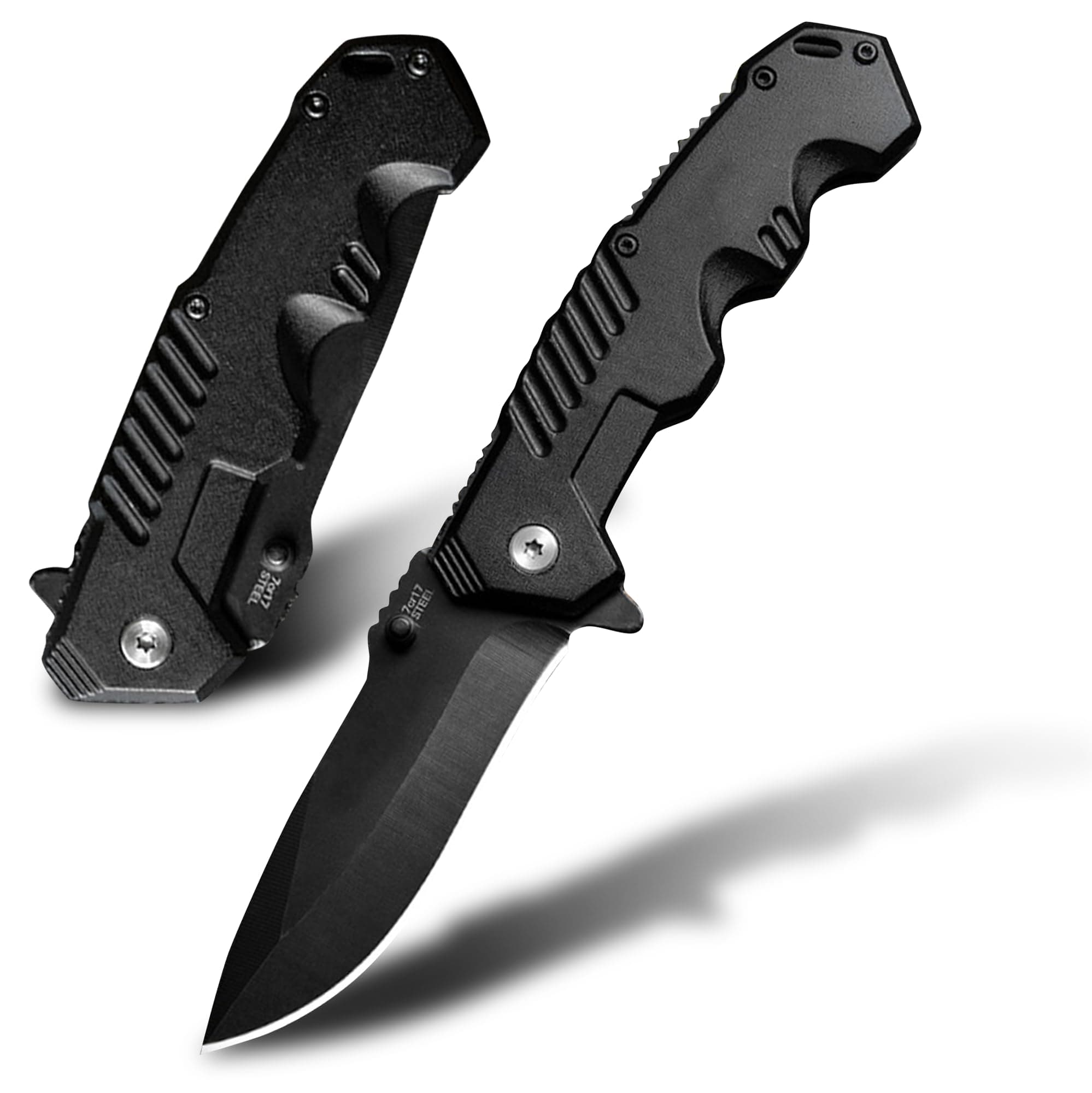 Stainless Steel Point Lock Blade Folding Knife for Camping and Outdoor Adventures
