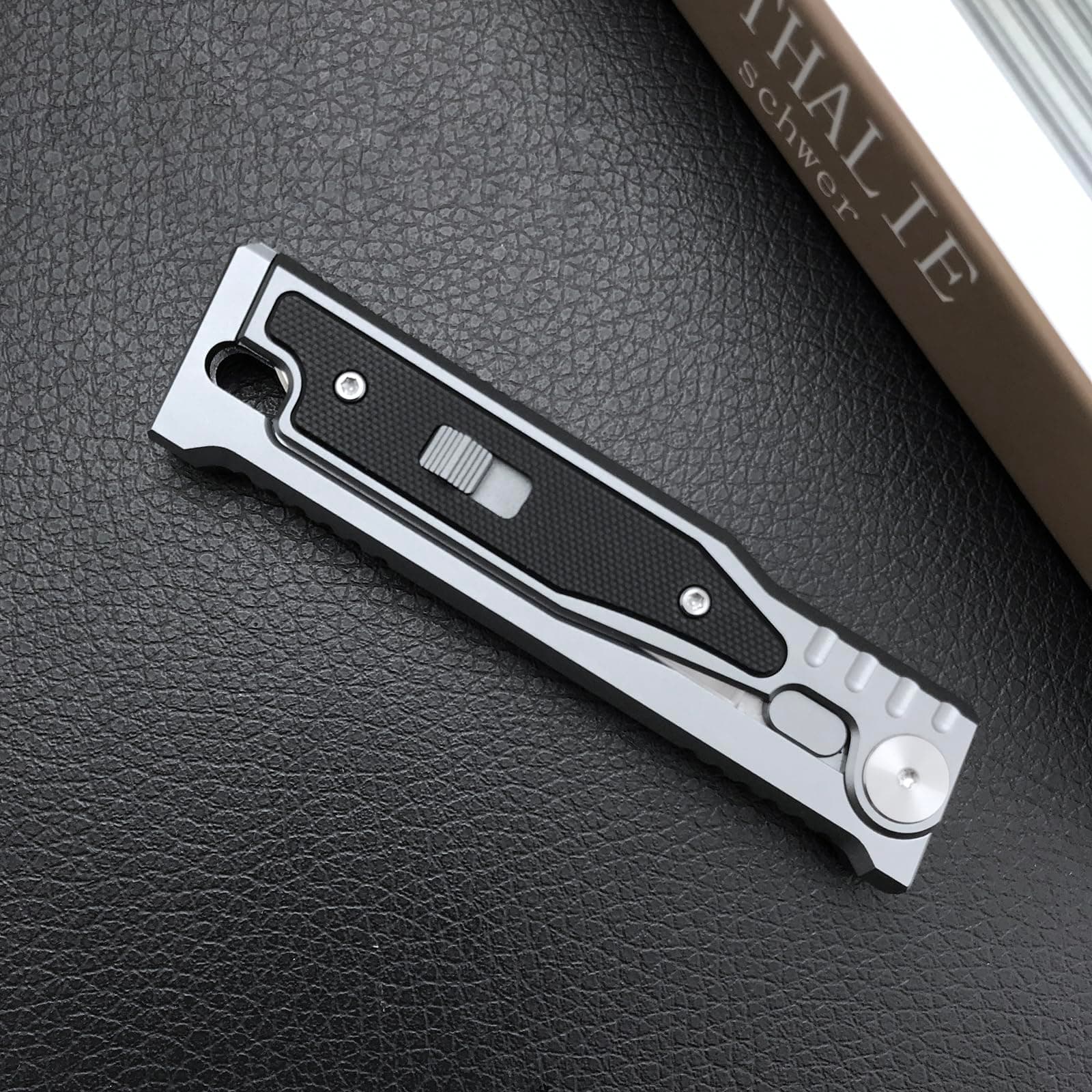 HUAAO EDC Pocket Knife, 3.15 D2 Steel Blade, G10 Handle, Folding Outdoor Knife for Men