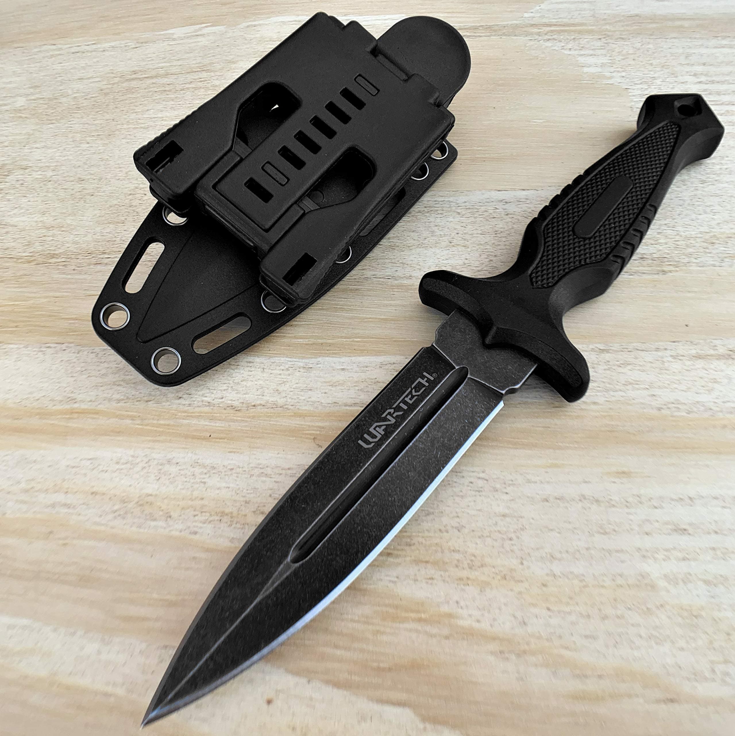 9" Tactical Survival Knife with Molle Sheath Camping Gear