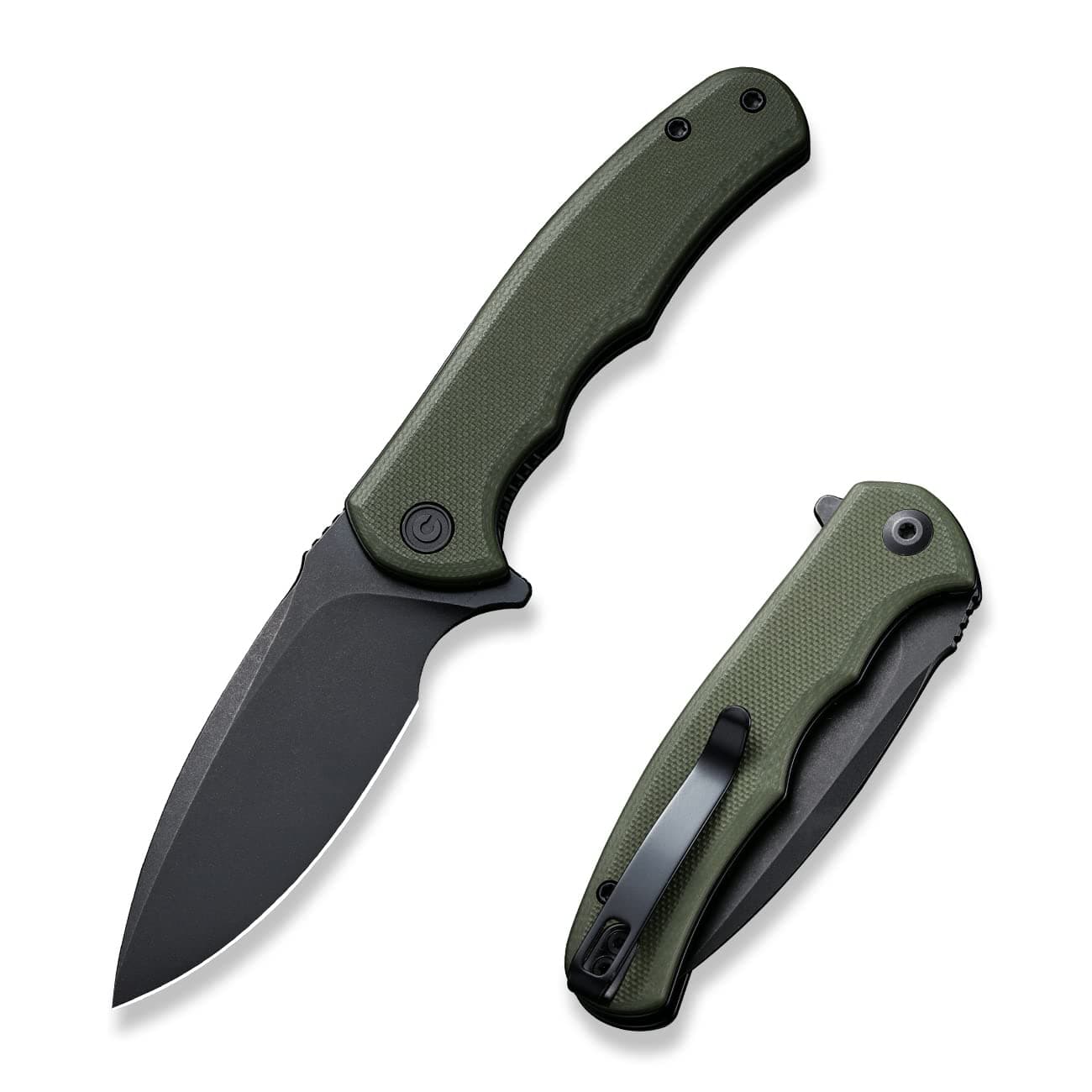 CIVIVI Mini Praxis Folding Pocket Knife, D2 Steel Blade, G10 Handle, EDC Knife with Clip C18026C-1