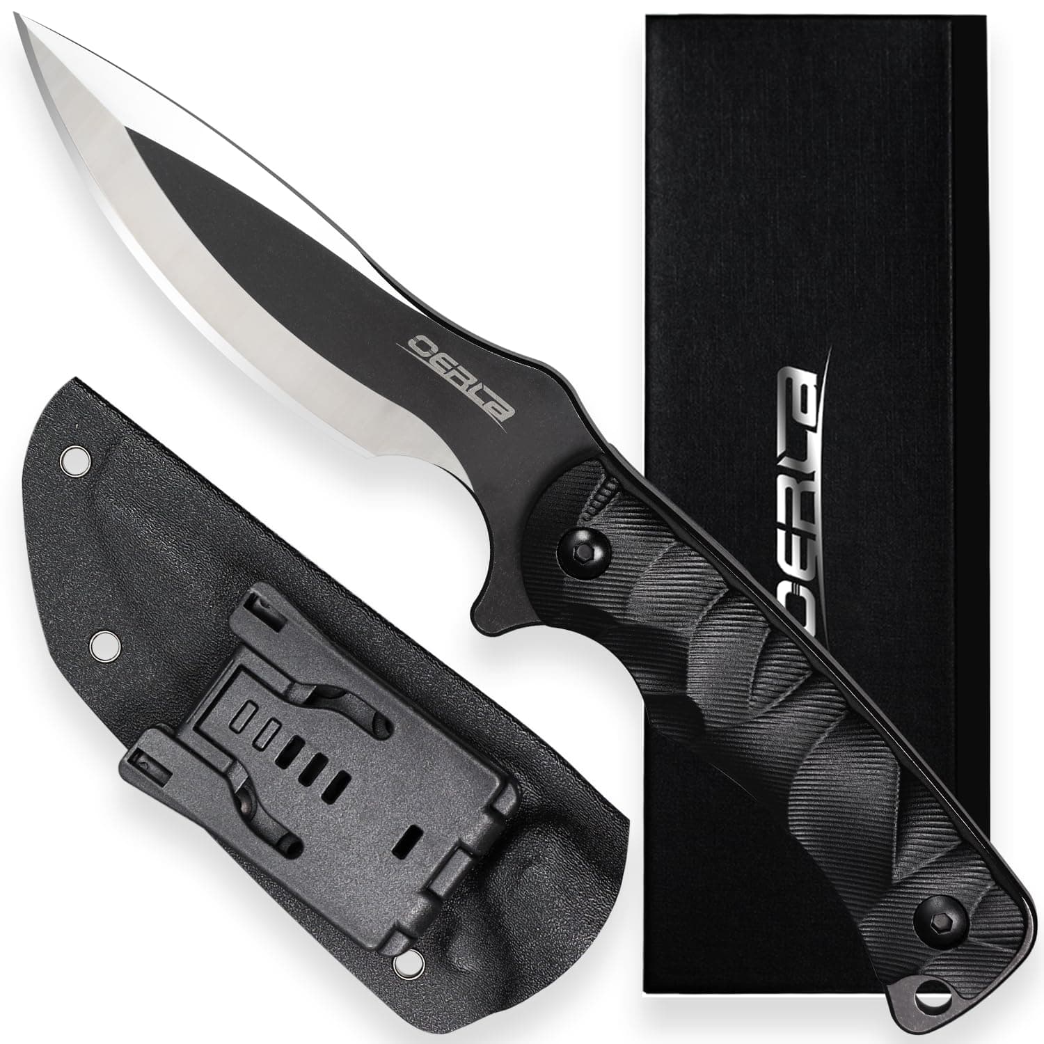 OERLA TAC OLL-005 Outdoor survival knife 420HC steel kydex sheath