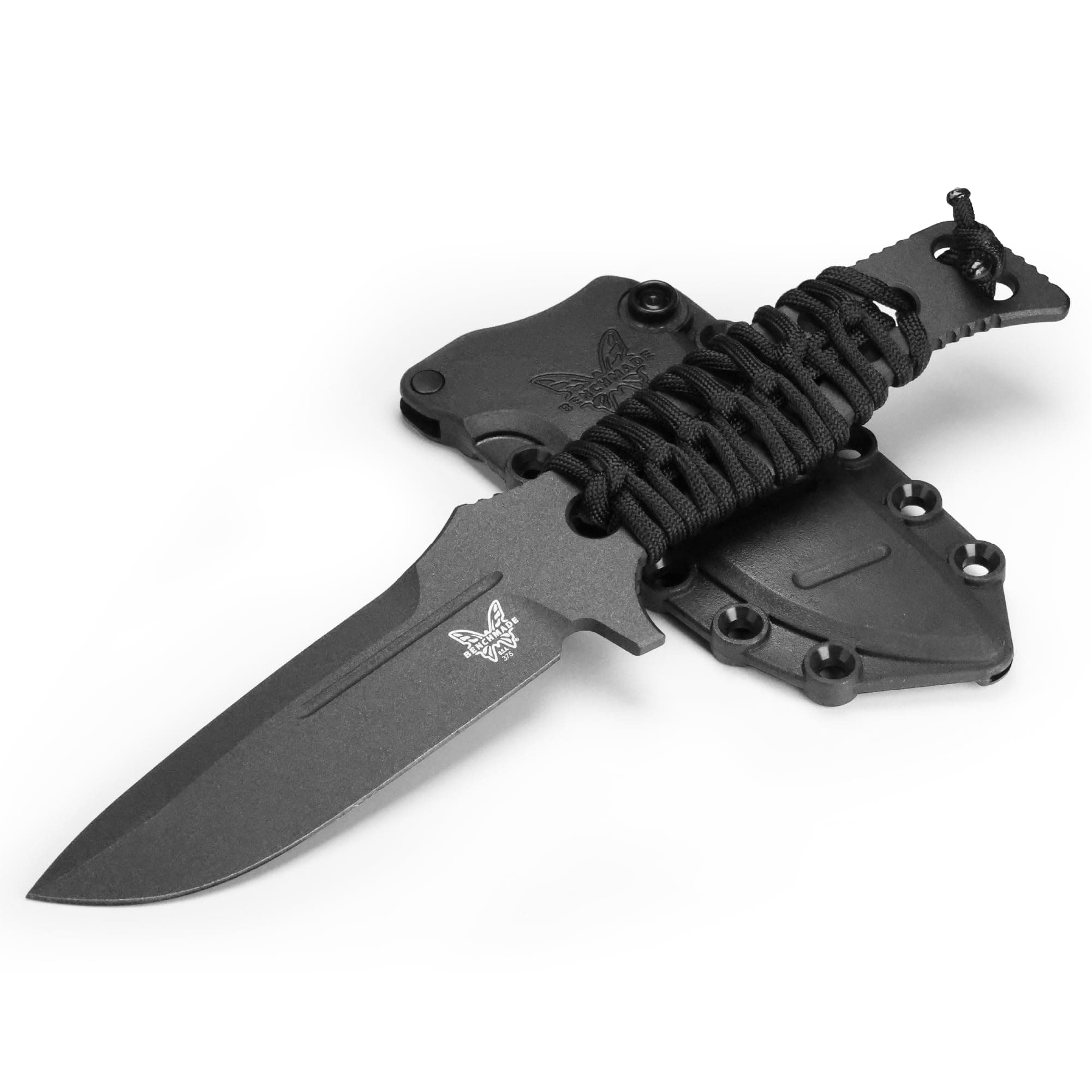 Benchmade Adamas 375 Tactical Knife with Black Paracord Handle