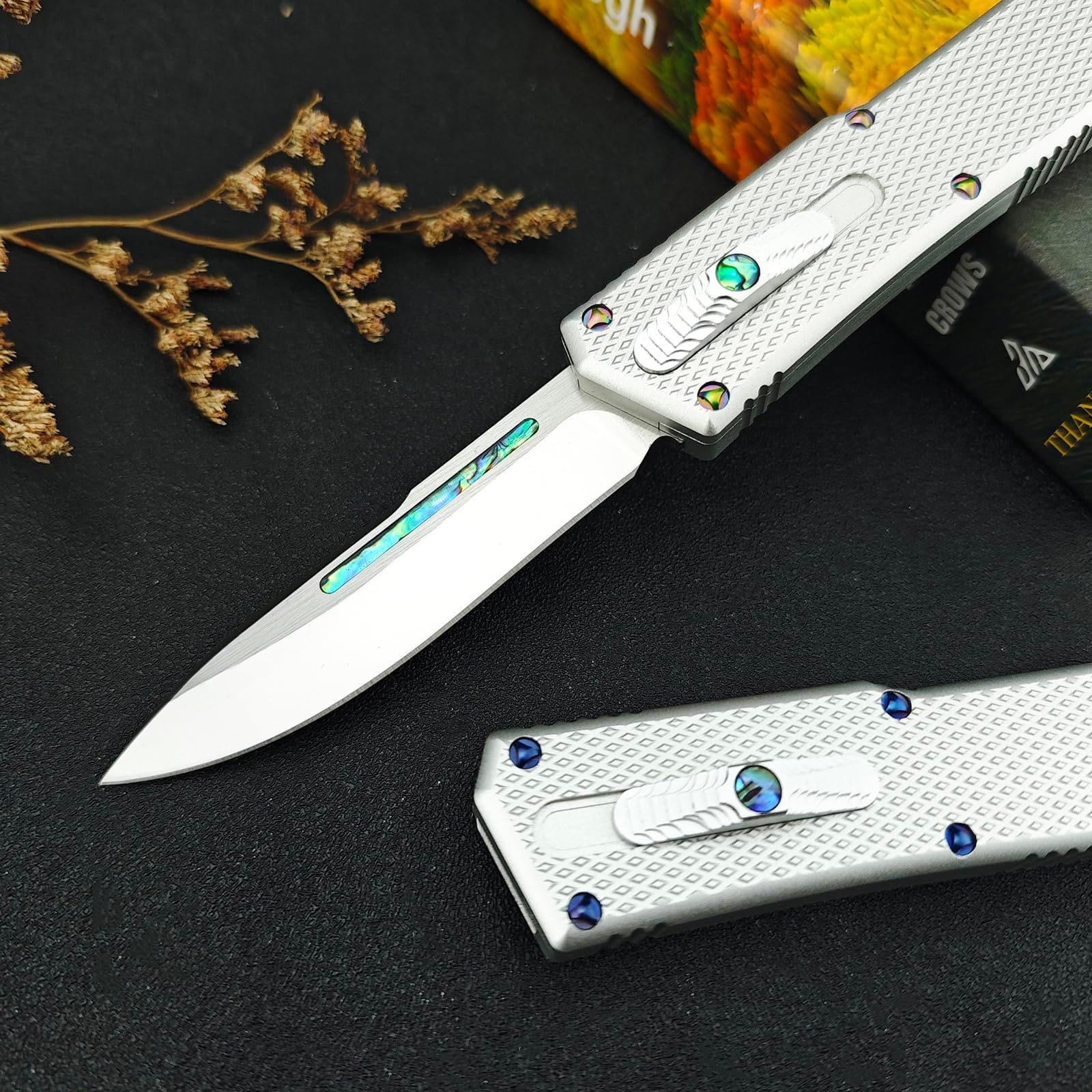 Folding Push Button Lock Pocket Knife with Glass Breaker - Multifunctional Tool for Camping and Fishing, Ideal Gift for All!